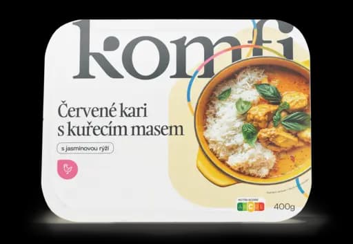 Balení: Červené kari s kuřecím masem